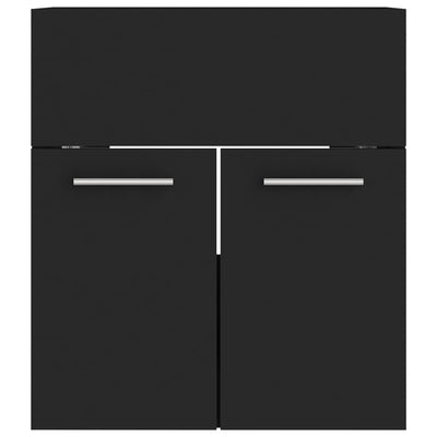 Musta kylpyhuoneen kalustesarja Macsim (lastulevy)