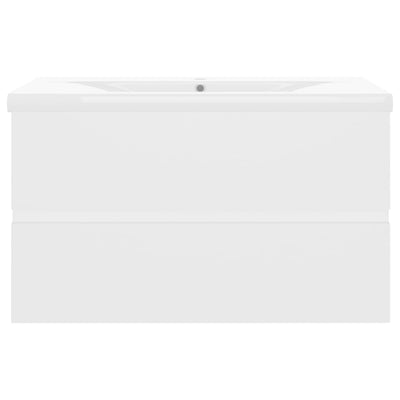 Valkoinen allaskaappi sisäänrakennetulla altaalla Gavin (puinen)