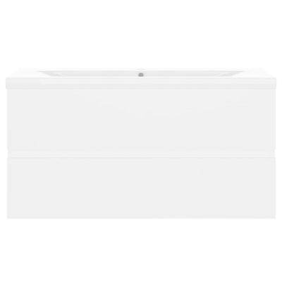 Valkoinen allaskaappi sisäänrakennetulla altaalla Gavin (puinen)