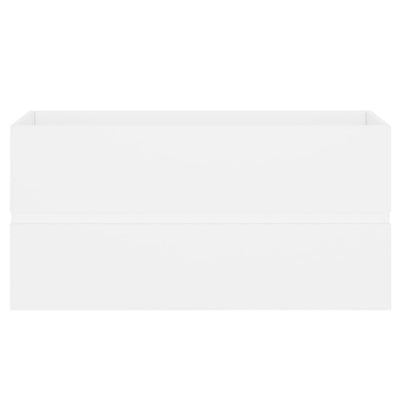 Valkoinen allaskaappi sisäänrakennetulla altaalla Gavin (puinen)