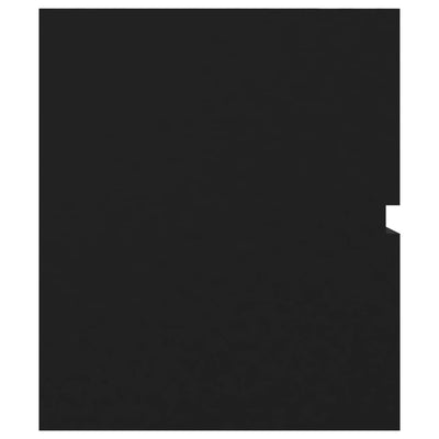 Musta allaskaappi sisäänrakennetulla altaalla Gavin (puinen)