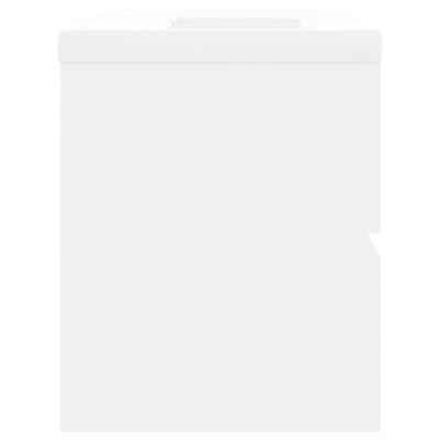 Valkoinen allaskaappi sisäänrakennetulla altaalla Gavin (lastulevy)