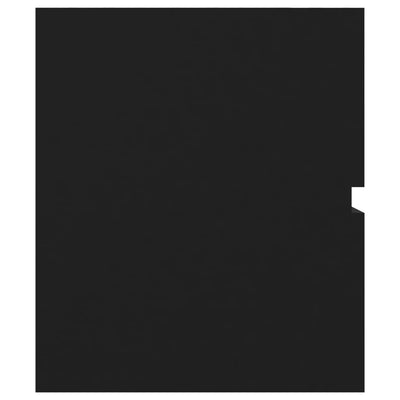 Musta allaskaappi sisäänrakennetulla altaalla Gavin (lastulevy)