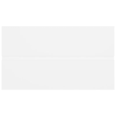 Valkoinen allaskaappi sisäänrakennetulla altaalla Gavin (lastulevy)