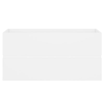 Valkoinen allaskaappi sisäänrakennetulla altaalla Gavin (lastulevy)