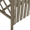 Harmaa pergola portilla Finlanda 116x40x204cm (kuusi)