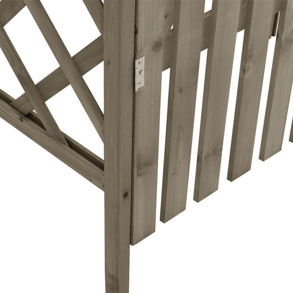 Harmaa pergola portilla Finlanda 116x40x204cm (kuusi)