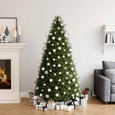 Valkoinen joulukuusen pallosarja Ciforac 100 kpl