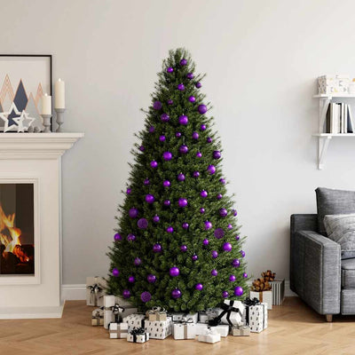 Violetti joulukuusen pallosarja Ciforac 100 kpl