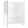 LED kylpyhuoneen peilikaappi 60x15x75 cm MDF kiiltävä valkoinen