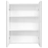 LED kylpyhuoneen peilikaappi 60x15x75 cm MDF kiiltävä valkoinen