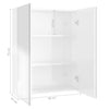 LED kylpyhuoneen peilikaappi 60x15x75 cm MDF kiiltävä valkoinen