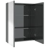 LED kylpyhuoneen peilikaappi 60x15x75 cm MDF kiiltävä harmaa