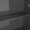 LED kylpyhuoneen peilikaappi 60x15x75 cm MDF kiiltävä harmaa