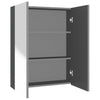 LED kylpyhuoneen peilikaappi 60x15x75 cm MDF antrasiitti
