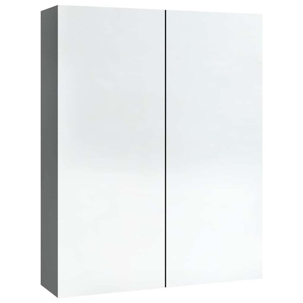 LED kylpyhuoneen peilikaappi 60x15x75 cm MDF antrasiitti