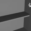 LED kylpyhuoneen peilikaappi 60x15x75 cm MDF antrasiitti