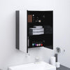 LED kylpyhuoneen peilikaappi 60x15x75 cm MDF antrasiitti
