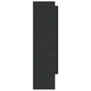 LED kylpyhuoneen peilikaappi 80x15x60 cm MDF kiiltävä musta