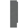 LED kylpyhuoneen peilikaappi 80x15x60 cm MDF kiiltävä harmaa