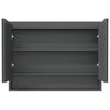 LED kylpyhuoneen peilikaappi 80x15x60 cm MDF harmaa