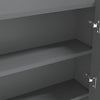LED kylpyhuoneen peilikaappi 80x15x60 cm MDF harmaa