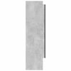 LED kylpyhuoneen peilikaappi 80x15x60 cm MDF betoninharmaa