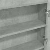 LED kylpyhuoneen peilikaappi 80x15x60 cm MDF betoninharmaa