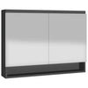 LED kylpyhuoneen peilikaappi 80x15x60 cm MDF antrasiitti