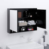 LED kylpyhuoneen peilikaappi 80x15x60 cm MDF antrasiitti