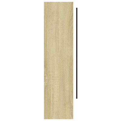 Valkoinen led kylpyhuoneen peilikaappi Artura 80x15x60cm (ja tammi)