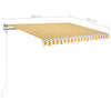 Sisäänkelattava markiisi LED/tuulisensori 300x250cm keltavalk.