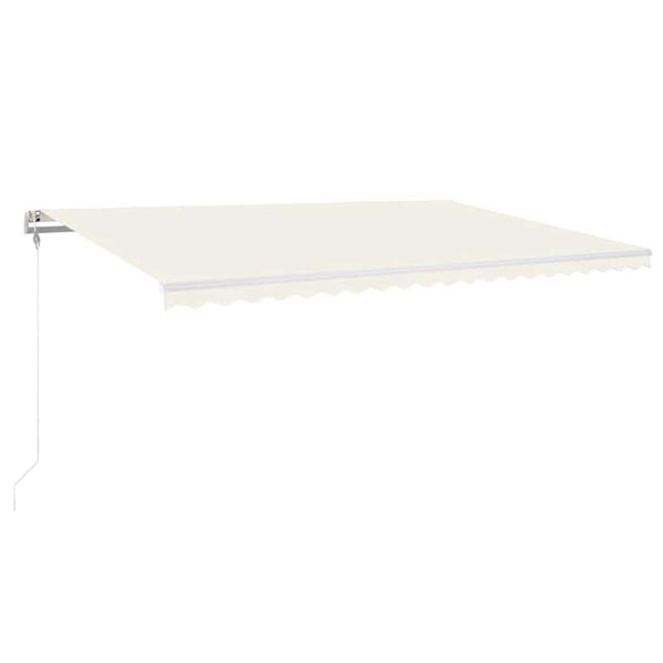 Automaattisesti sisäänkelattava markiisi 500x300 cm kerma