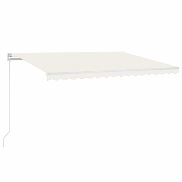 Manuaalisesti sisäänkelattava markiisi 400x350 cm kerma