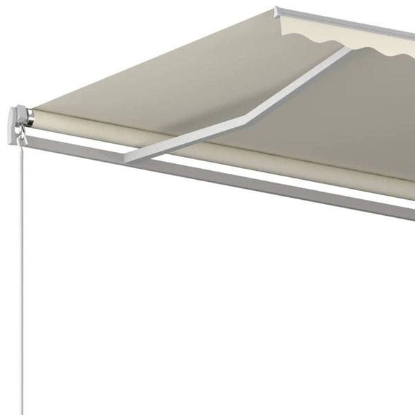 Manuaalisesti sisäänkelattava markiisi 450x350 cm kerma