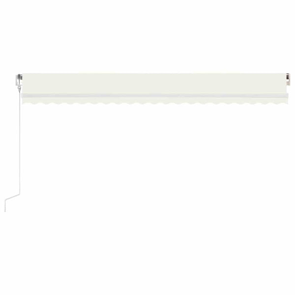 Automaattisesti sisäänkelattava markiisi 500x350 cm kerma