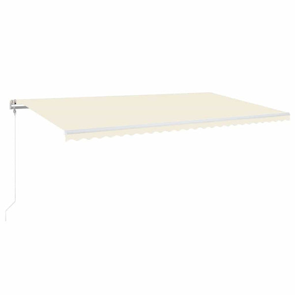Automaattisesti sisäänkelattava markiisi 600x350 cm kerma