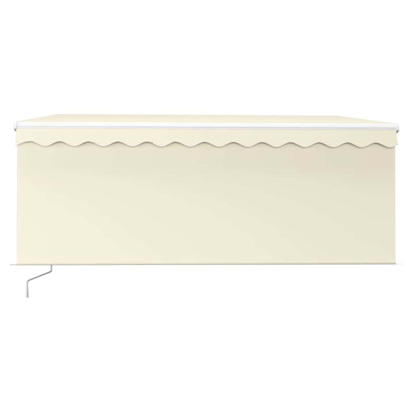 Käsin sisäänkelattava markiisi verhot/LED 3,5x2,5 m kerma