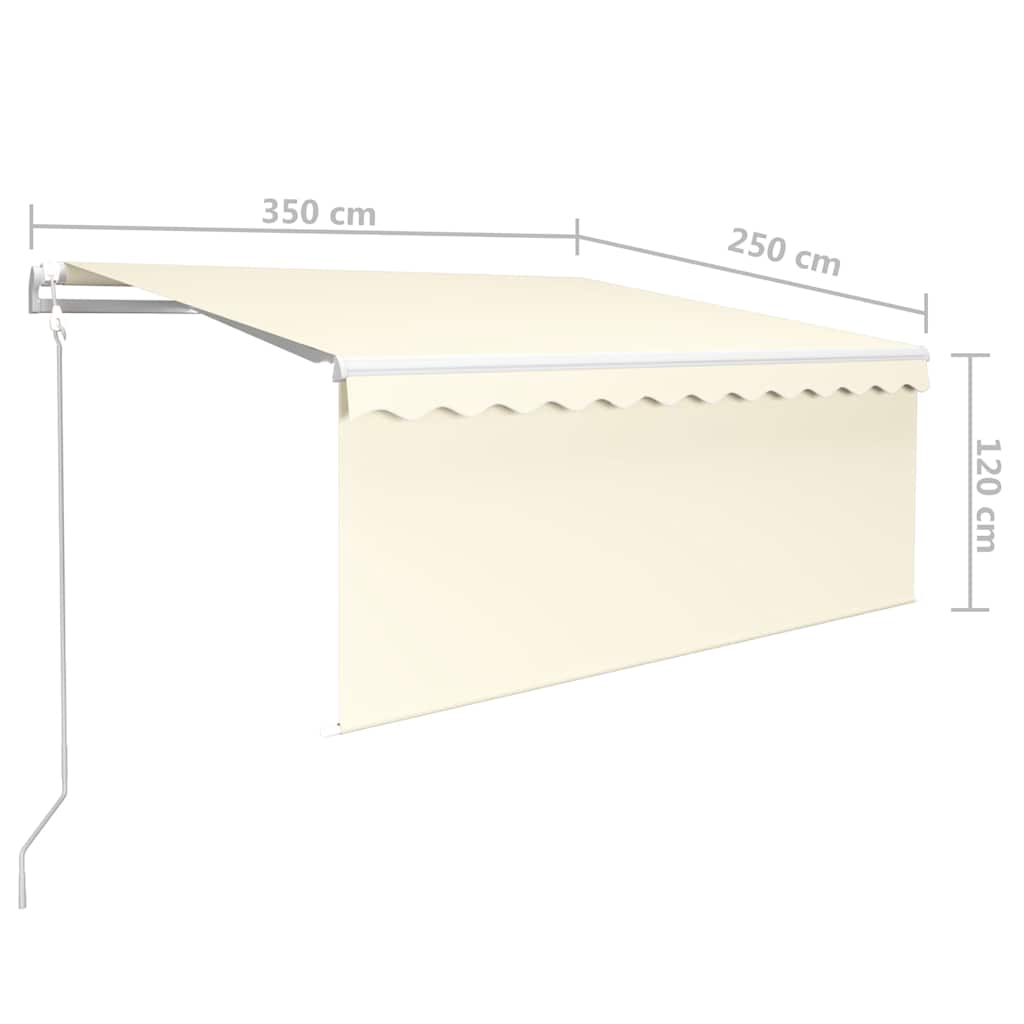 Sähkômarkiis 3,5 x 2,5 m Kerma 100% polyesteri