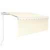 Automaattimarkiisi verho/LED/tuulisensori 3,5x2,5 m kerma