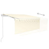 Automaattimarkiisi verho/LED/tuulisensori 3,5x2,5 m kerma