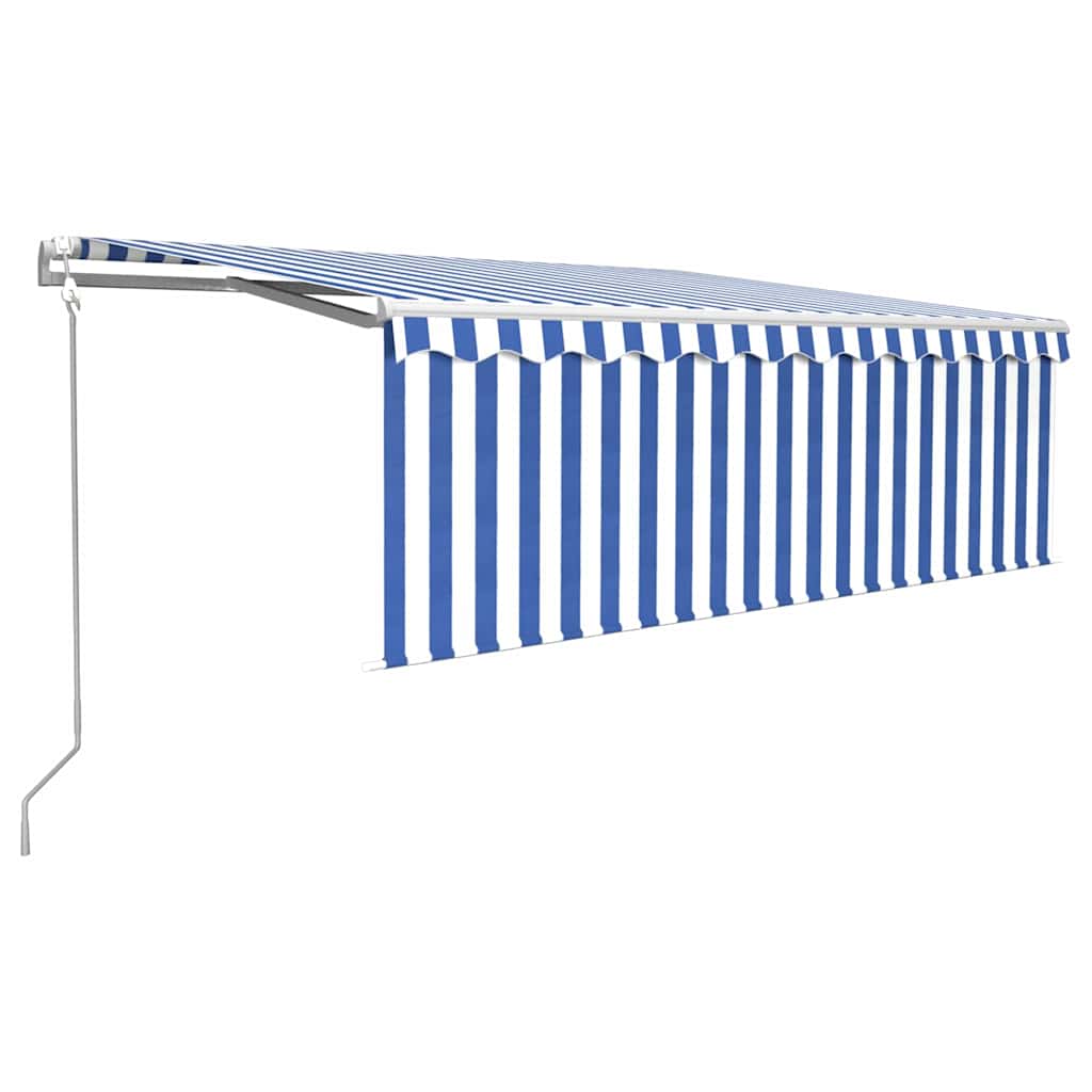 Sähkökäyttöinen markiisi LED-valolla ja anturilla 4 x 3 m