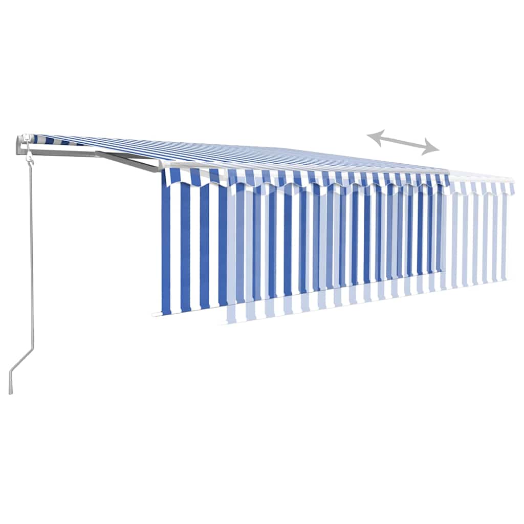 Sähkökäyttöinen markiisi LED-valolla ja anturilla 4 x 3 m