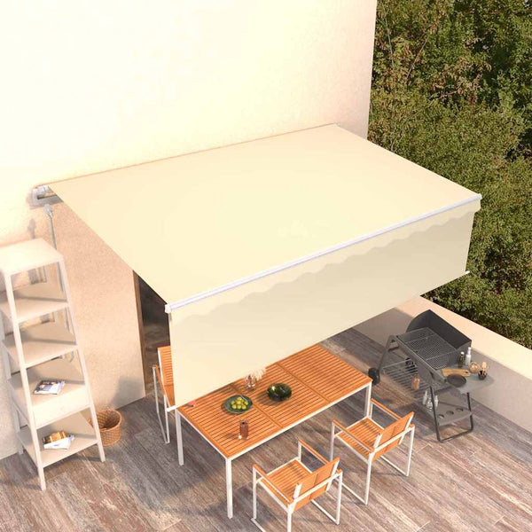 Automaattisesti kelattava markiisi verhoilla 5x3 m kerma