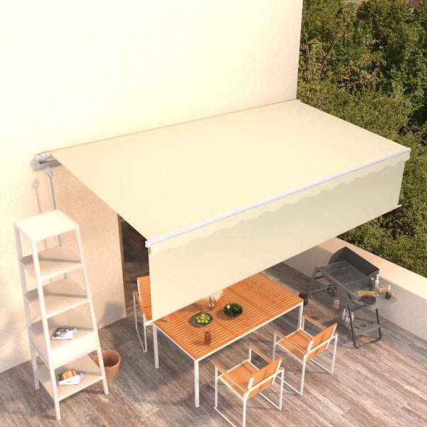 Automaattimarkiisi verhoilla 6x3 m kerma