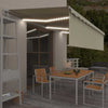 Automaattimarkiisi verho/LED/tuulisensori 6x3 m kerma