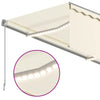 Käsin sisäänkelattava markiisi verhot/LED 3,5x2,5 m kerma