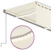 Automaattimarkiisi verho/LED/tuulisensori 3,5x2,5 m kerma
