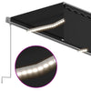 Käsikäyttöinen markiisi aurinkokenno-LED-valolla 5 x 3 m