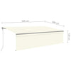 Automaattimarkiisi verho/LED/tuulisensori 5x3 m kerma